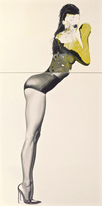 Anielka Hampson Painting Sun Haze Yellow Pin Up